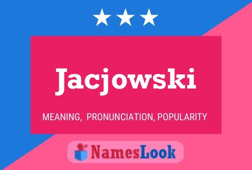 ملصق اسم Jacjowski