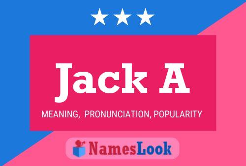 ملصق اسم Jack A