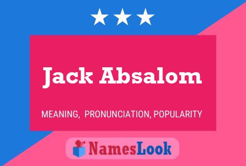 ملصق اسم Jack Absalom