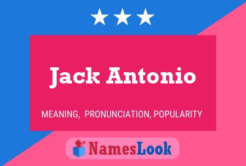 ملصق اسم Jack Antonio