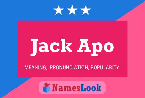 ملصق اسم Jack Apo