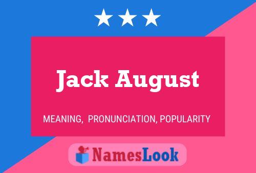 ملصق اسم Jack August