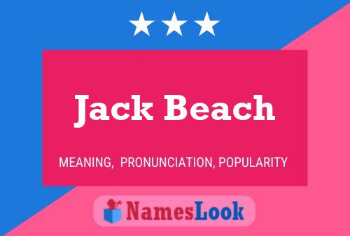 ملصق اسم Jack Beach