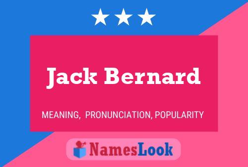 ملصق اسم Jack Bernard