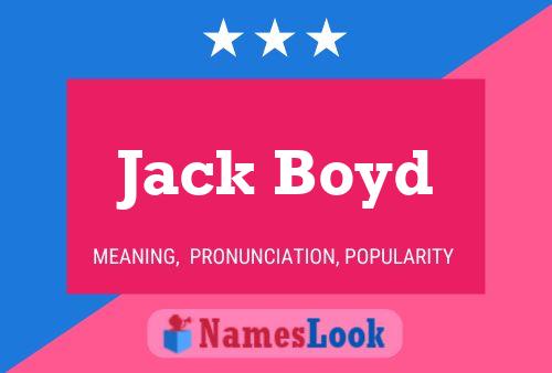 ملصق اسم Jack Boyd