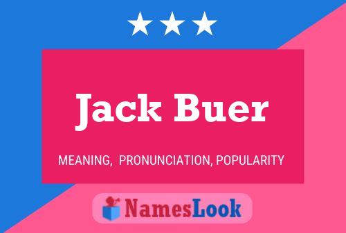 ملصق اسم Jack Buer