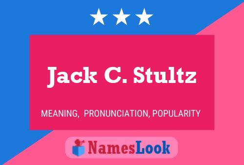 ملصق اسم Jack C. Stultz