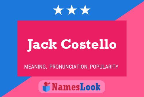 ملصق اسم Jack Costello