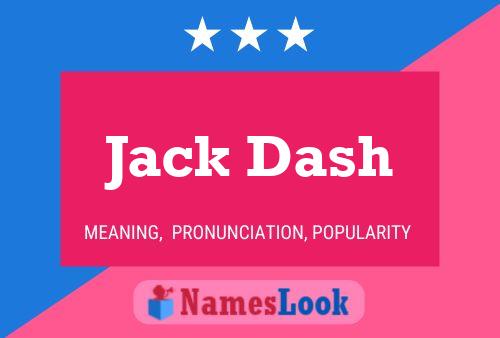 ملصق اسم Jack Dash