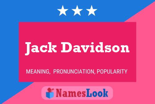 ملصق اسم Jack Davidson