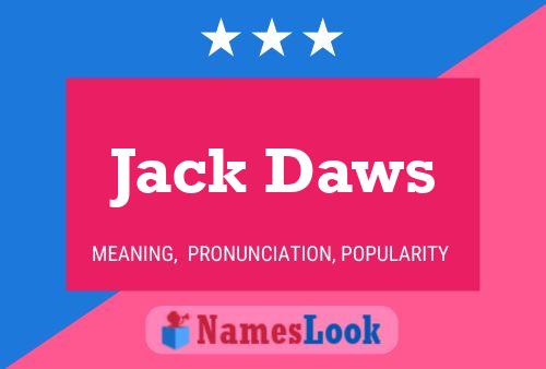 ملصق اسم Jack Daws