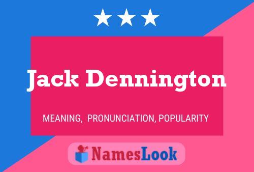 ملصق اسم Jack Dennington