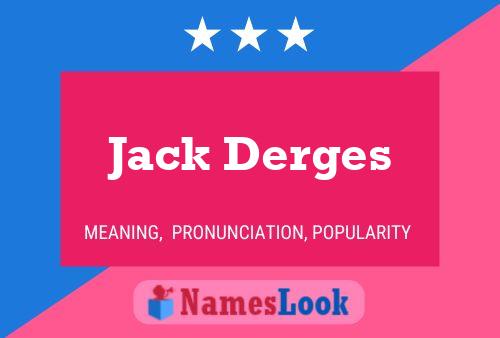 ملصق اسم Jack Derges