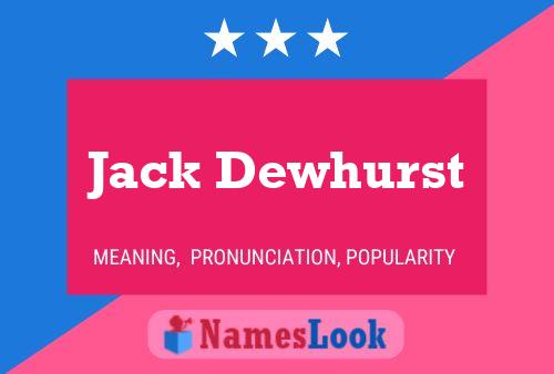 ملصق اسم Jack Dewhurst