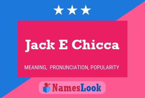 ملصق اسم Jack E Chicca