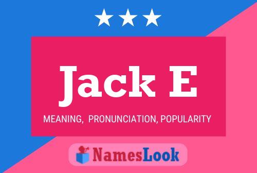 ملصق اسم Jack E