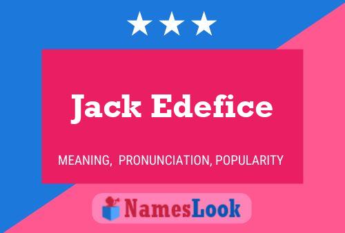 ملصق اسم Jack Edefice