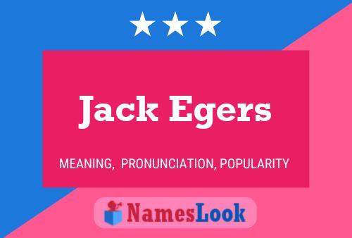 ملصق اسم Jack Egers