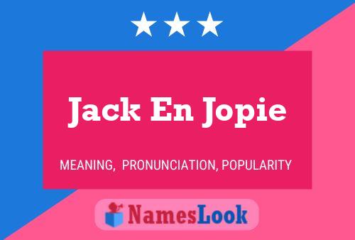 ملصق اسم Jack En Jopie