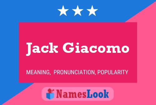 ملصق اسم Jack Giacomo