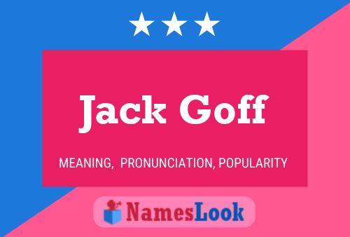 ملصق اسم Jack Goff