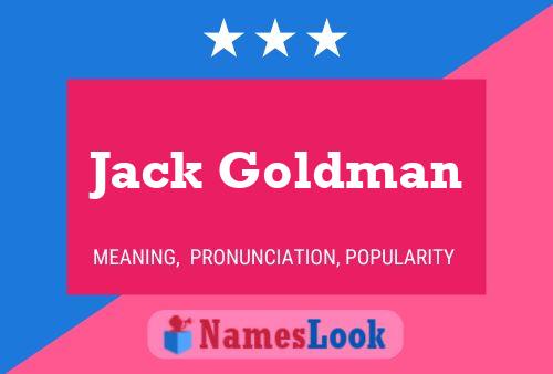 ملصق اسم Jack Goldman