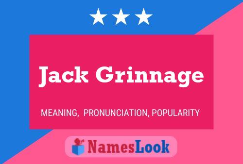 ملصق اسم Jack Grinnage