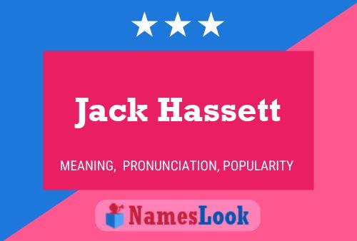 ملصق اسم Jack Hassett