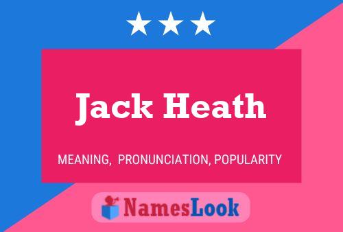 ملصق اسم Jack Heath