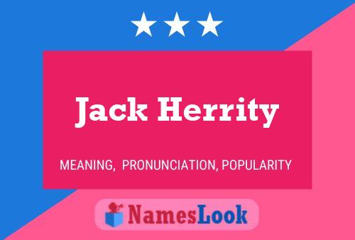 ملصق اسم Jack Herrity