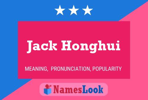 ملصق اسم Jack Honghui