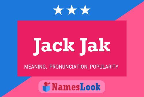 ملصق اسم Jack Jak