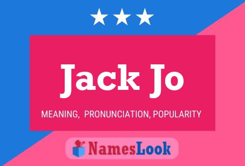 ملصق اسم Jack Jo