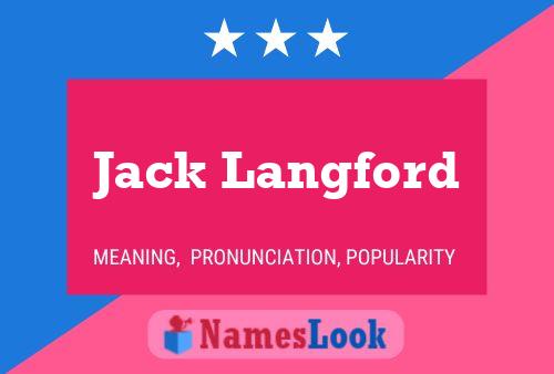 ملصق اسم Jack Langford