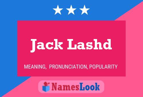 ملصق اسم Jack Lashd