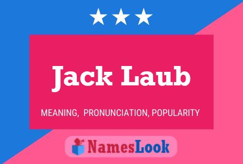 ملصق اسم Jack Laub