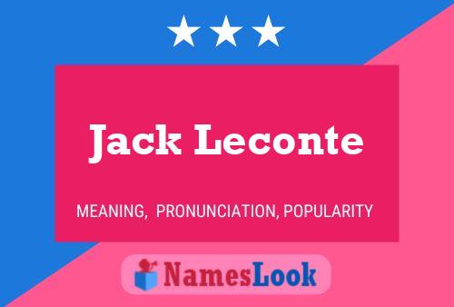 ملصق اسم Jack Leconte