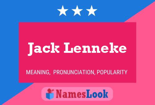 ملصق اسم Jack Lenneke