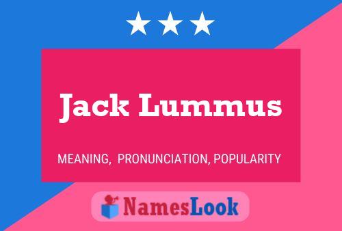 ملصق اسم Jack Lummus