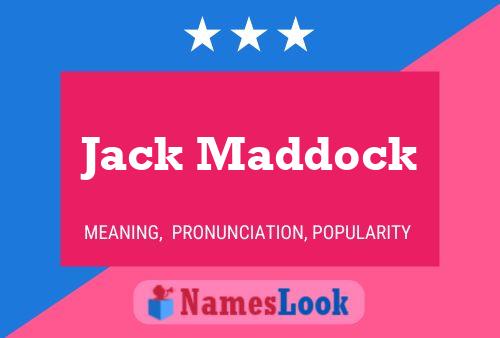 ملصق اسم Jack Maddock