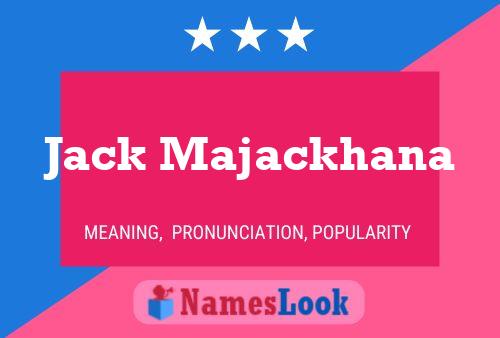 ملصق اسم Jack Majackhana