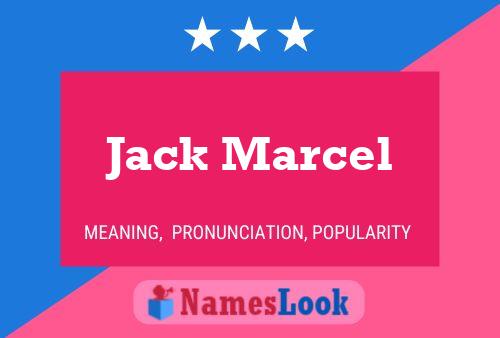 ملصق اسم Jack Marcel