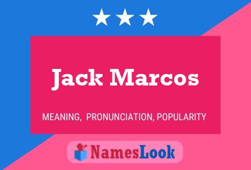 ملصق اسم Jack Marcos