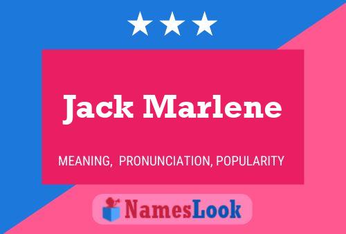 ملصق اسم Jack Marlene