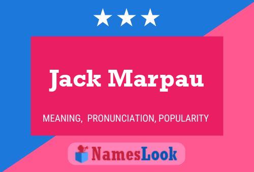 ملصق اسم Jack Marpau