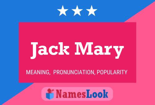 ملصق اسم Jack Mary