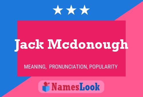 ملصق اسم Jack Mcdonough