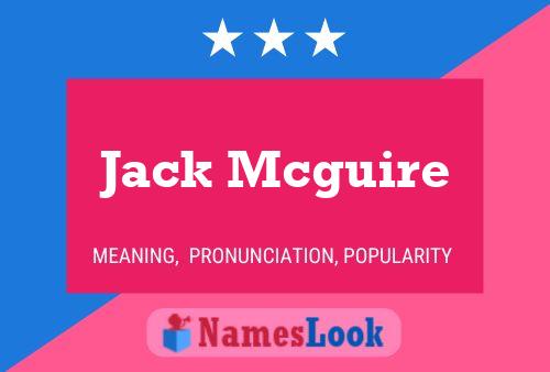 ملصق اسم Jack Mcguire