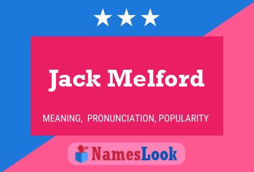 ملصق اسم Jack Melford