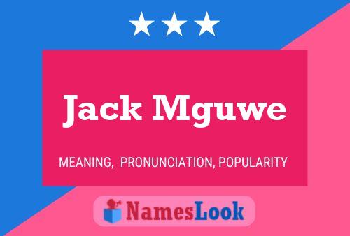 ملصق اسم Jack Mguwe